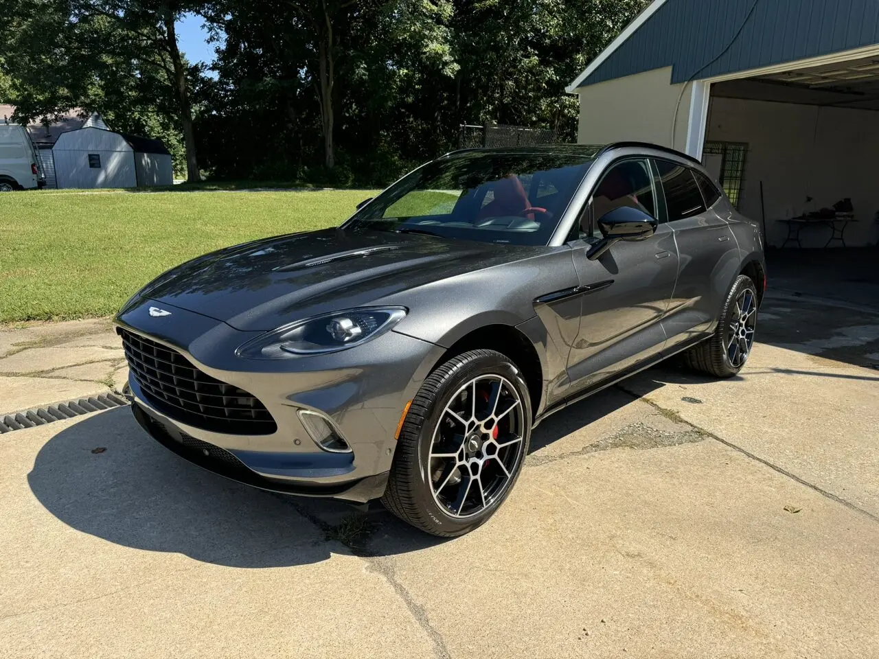 Ceramic coated paint reflecting light
